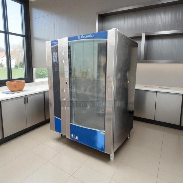Electrolux Air-O-Steam Combi Oven, gas model, excellent condition, 120V ignition, fully tested, stainless steel exterior.