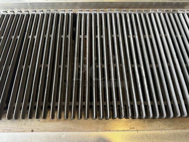 Wolf Gas Charbroiler, excellent condition, heavy-duty commercial grill with 120V ignition, tested and working.