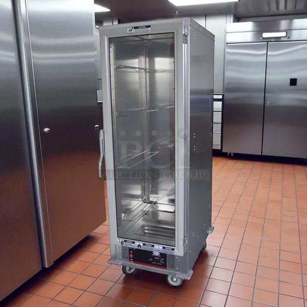 Cozoc HPC7008 heated holding cabinet in excellent condition, fully tested and operational, with visible control panel and sturdy casters.