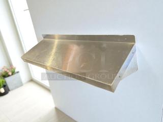 Blue Air WS1236 stainless steel wall shelf in excellent condition, features durable construction and sleek design.