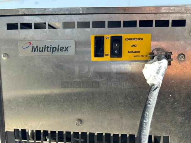 Multiplex Super Chill Water Chiller SC180-04, stainless steel, with on/off switches for compressor and agitator, in great condition.