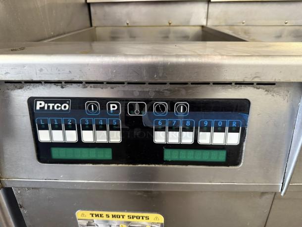 Pitco SELV14C-3 fryer control panel, featuring Intellifry computer controls. Stainless steel, 208V, tested and working condition.