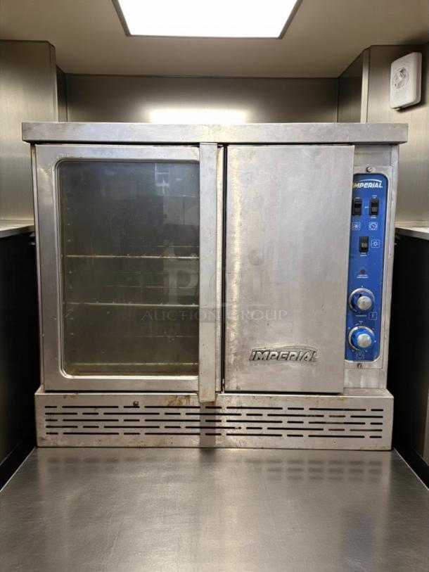 Imperial PCVG-1 Turbo-Flow gas convection oven, great condition, tested working. Features blue control panel, single deck.