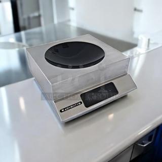 Brand new Adcraft GLW-3500 induction warmer, 3500W, 208/240V, factory sealed in box, stainless steel finish, digital controls.