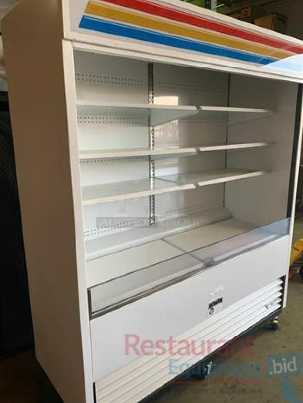 True TAC-72-LD Open-Air Merchandiser, 72", excellent condition, adjustable shelves, 208-230V, fully tested and working.
