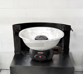 Brand New 100% Chef Mini-Pro 600 Cotton Candy Machine, black and white, 110V, fully tested and working.
