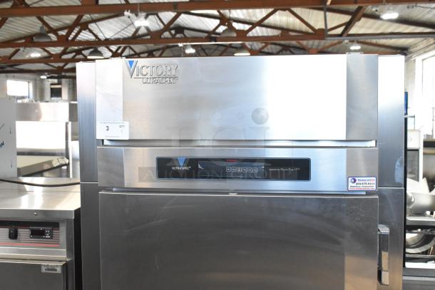 BRAND NEW Victory HIS-1D-1-PT stainless steel pass-through heated cabinet, 115V, single door, scratch and dent condition.