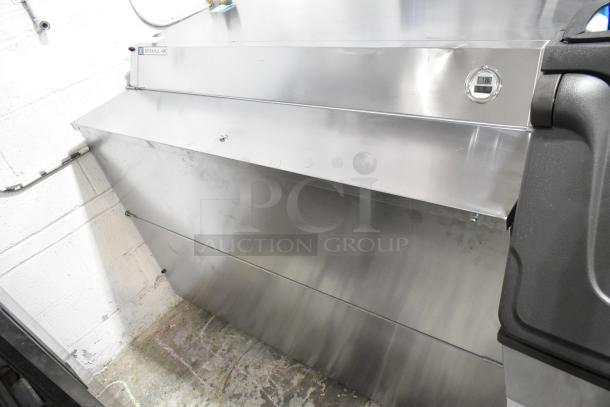 BRAND NEW SCRATCH AND DENT! Beverage Air SMF58HC-1-S 58" stainless steel, one-sided forced air milk cooler. 115V, 1 phase.