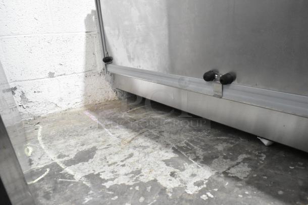 Beverage Air SMF58HC-1-S stainless steel milk cooler, 58", 1-sided, forced air, brand new, scratch and dent, 115V, 1 phase.