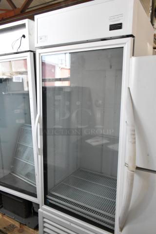 2021 True TSCI-600R-G-PH Metal Commercial Single Door Reach In Cooler Merchandiser w/ Poly Coated Racks. 115 Volts, 1 Phase. - Item #1208428