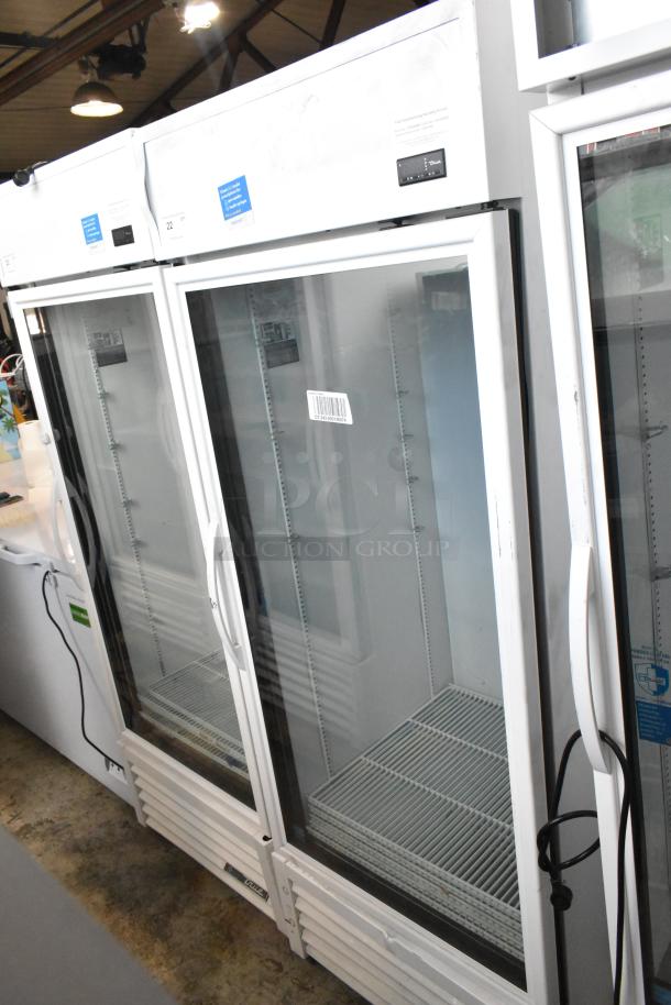 2020 True TSCI-600R-G-PH single door cooler, glass front, poly coated racks, 115V, 1 phase, excellent condition.