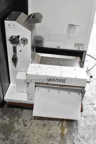 Universe TM18 Metal Commercial Countertop Dough Sheeter. 115 Volts, 1 Phase. - Item #1208441