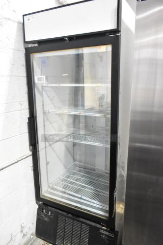 Habco SF28M Metal Commercial Single Door Reach In Freezer Merchandiser w/ Poly Coated Racks. 115 Volts, 1 Phase. - Item #1208447