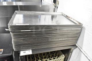 24 Metal Full Size Baking Pans. 24 Times Your Bid! - Item #1208449