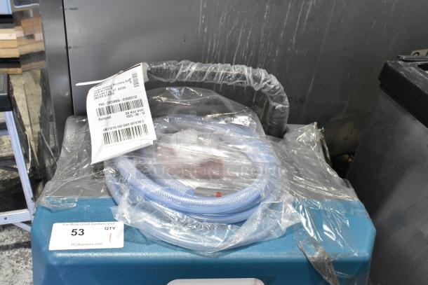 2024 Boltic 22BPCD130P Dehumidifier, 115V, 1 Phase, new condition; features hose and packaging, auction label visible.