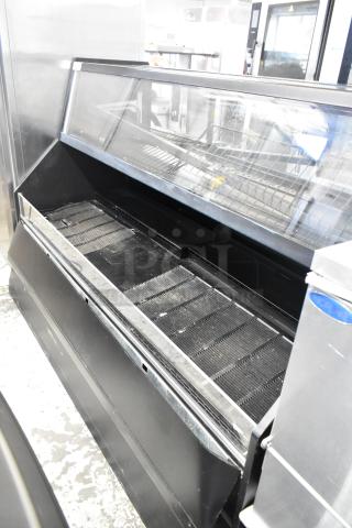 Federal Industries ESSRC7752 Metal Commercial Black Air Curtain Merchandiser with Convertible Top. 208-240 Volts, 1 Phase. - Item #1208468