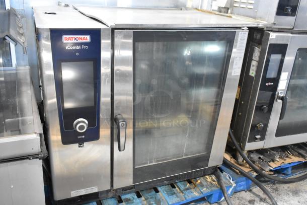 2021 Rational LM100EE.AXXXX stainless steel iCombi Pro convection oven, 440/480V, 3 phase, excellent condition.
