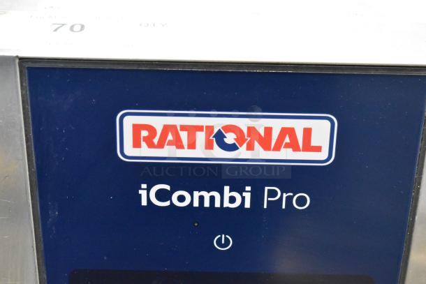 2021 Rational iCombi Pro Combi Convection Oven, model LM100EE.AXXXX, stainless steel, 440/480V, 3 phase, Rational logo visible.