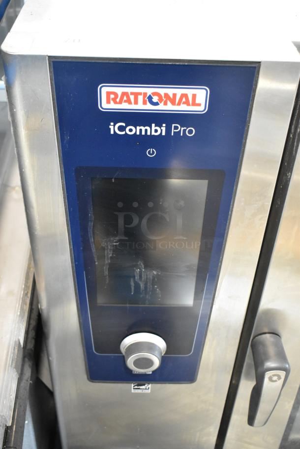 2021 Rational iCombi Pro LM100EE.AXXXX commercial oven, stainless steel, touch interface, 440/480V, 3 phase.