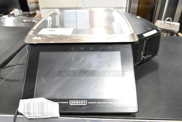 2016 Hobart HTi commercial food portioning scale, visible touchscreen, voltage label 120/208-240V, 1 Phase.