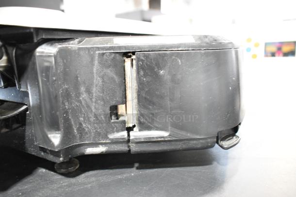 2016 Hobart HTi commercial scale, black casing detail shown. Compatible with 120/208-240V, single phase. Used condition.