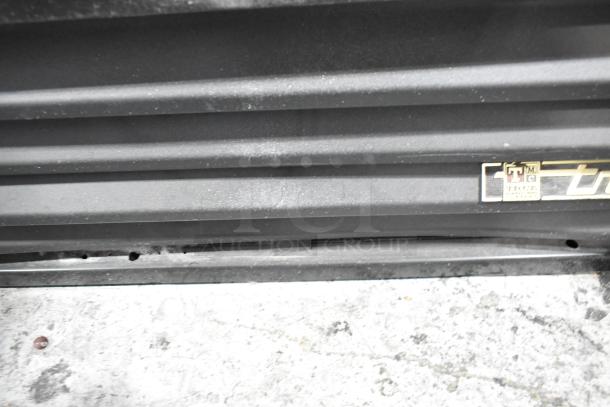 True GDM-41SL-54-LD cooler, metal exterior, 2 doors, poly-coated racks, True logo visible. 115V, 1 phase.