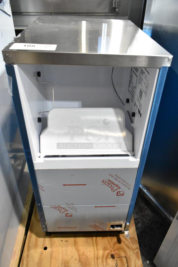 Brand new 2025 Hoshizaki C-80BAK stainless steel undercounter ice machine with 27 lb. bin, 92 lb. capacity, 115V, minor scratches.
