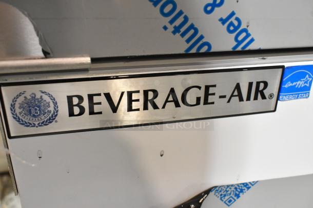 BRAND NEW Beverage Air SM58HC-W Milk Cooler, 58" white stainless steel, commercial casters, 115V, Energy Star label.