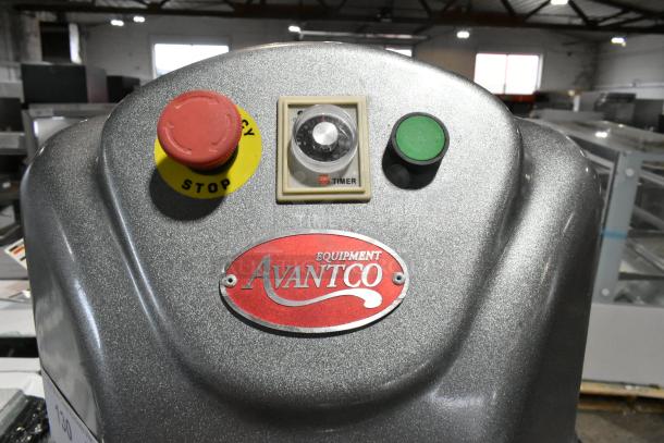 Brand new Avantco 177MX60H commercial metal dough mixer, 60 Qt., with bowl, dolly, guard, and hook. 240V, 3-phase.