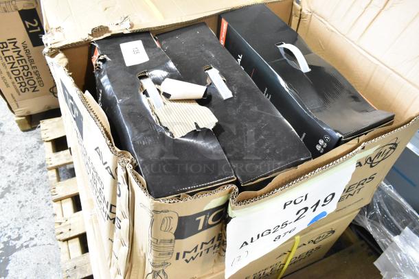 Three new AvaMix 928IBHDW10 immersion blenders with 10" whisk in damaged boxes. 1 1/4 hp, 115V, 1-phase.