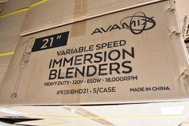 2023 AvaMix 928IBHD21 21" heavy-duty immersion blender, 15 units, new, variable speed, 1 1/4 hp, 115V, 1 phase.