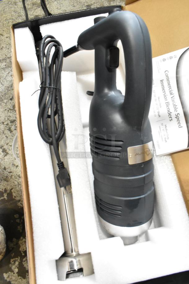 2023 AvaMix 928IBHD21 21" heavy-duty immersion blender, 1 1/4 hp, new, scratch and dent, with variable speed, 115V.