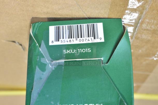 Tenzo 9" White Handheld Milk Frother, Matcha Mixer 11015, new scratch and dent, SKU 11015, visible barcode.