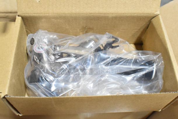 2 brand new Avantco 178TOWERDBL 2 Tap Towers in packaging; 3" column; scratch and dent condition; includes parts.