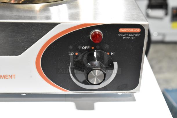 BRAND NEW Nemco 6310-1 Electric Hot Plate, 1 solid burner, 120V, caution hot label, scratch and dent condition.
