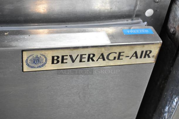 Beverage Air UCFD36AHC-2 stainless steel undercounter freezer with 2 drawers on casters. Features 115V, 1 Phase power.