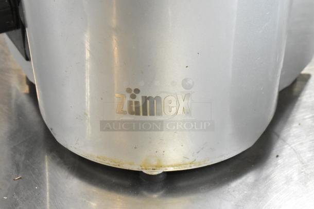 2021 Zumex Multifruit LED countertop citrus juicer base, 115 volts, 1 phase, with visible brand logo, slight wear.