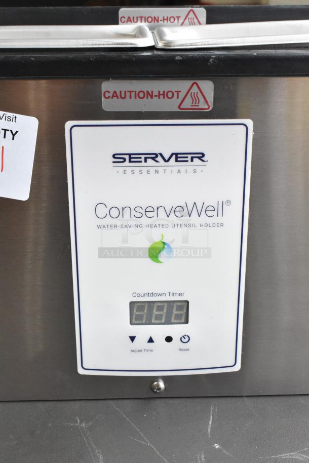 Brand new Server CW-T 87750 ConserveWell heated dipper well with timer, 120V, 1 phase, minor scratches.