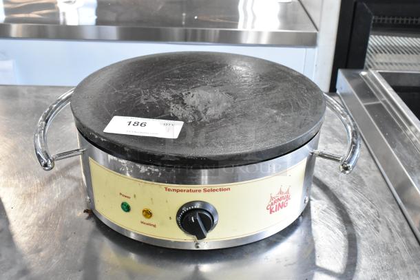2023 Carnival King 382TCMPT16A 16" round non-stick crepe maker, temperature control, used condition, 120V, 1 phase.
