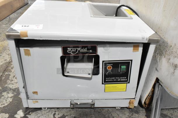 Brand new Bar Maid CP-3000-D stainless steel cutlery dryer/polisher, scratch and dent, 110-120V, 1 phase.