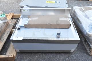 Brand new Regency 600DBU2130 stainless steel underbar drainboard, 30"x21", with minor scratches and dents, NSF certified.