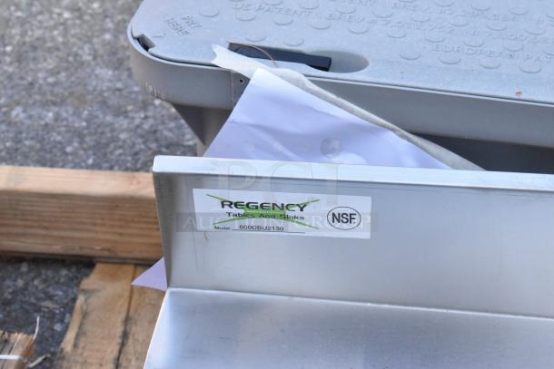 BRAND NEW SCRATCH AND DENT! Regency 600DBU2130, 30"x21" stainless steel underbar drainboard, NSF certified, slight scratches.