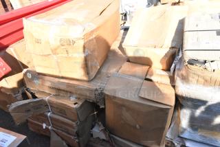 8 BRAND NEW SCRATCH AND DENT! Items Including 274TCDOLLY LAVEX TRASH CAN DOLLY, 600TSB3048S Regency 30