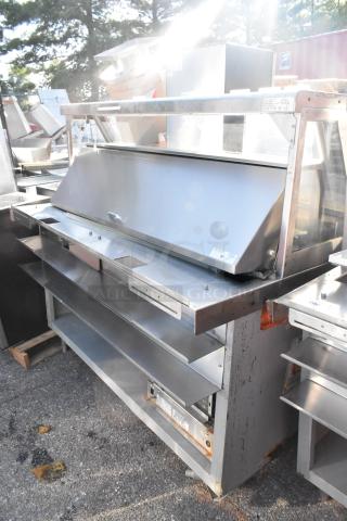 Duke SWD600-600FL Metal Sandwich Salad Prep Line, 120V, 1 Phase, commercial use, visible wear, stainless steel finish.