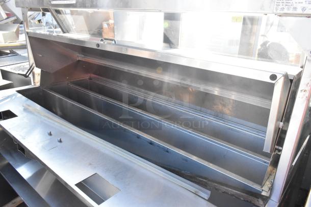 Duke SWD600-600FL metal commercial prep line for Subway sandwich prep. Features multiple compartments, 120 volts, 1 phase.