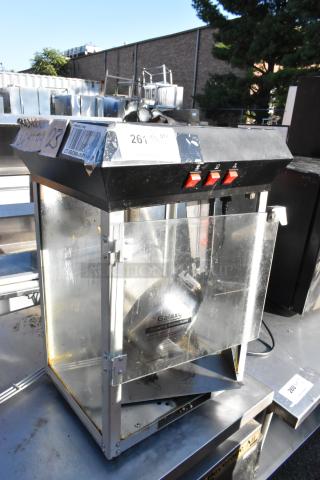 Galaxy 177POP8 Metal Countertop Popcorn Machine and Merchandiser. 120 Volts, 1 Phase. - Item #1208859