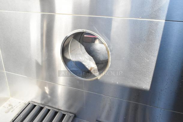 5' CaptiveAire 6024 VHB stainless steel commercial grease hood, visible duct and panel, used condition.