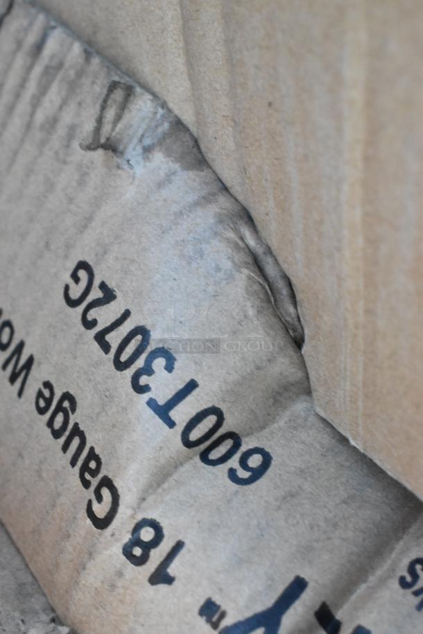 Cardboard box with "18 Gauge Wire 600130126" marking, indicating a new Seaga item inside.