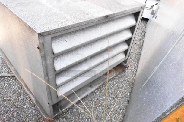 Hardord Walk In Box compressor with Heatcraft ADT090AKOLK evaporator, 115V, 1 phase, showing exterior metal casing.