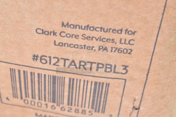 Boxes labeled with "Manufactured for Clark Core Services, LLC, Lancaster, PA 17602" and code #612TARTPBL3.